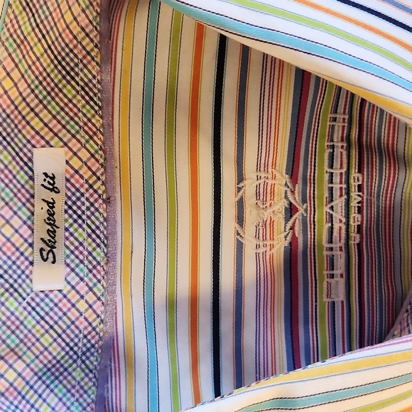 Bugatchi Uomo colourful striped shirt, size medium - Picture 7 of 9